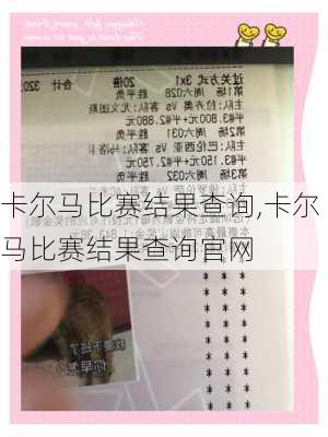 卡尔马比赛结果查询,卡尔马比赛结果查询官网