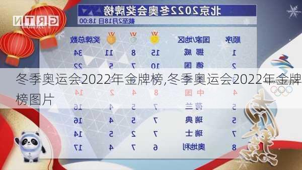 冬季奥运会2022年金牌榜,冬季奥运会2022年金牌榜图片