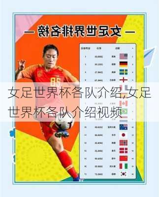 女足世界杯各队介绍,女足世界杯各队介绍视频