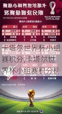 卡塔尔世界杯小组赛积分,卡塔尔世界杯小组赛积分榜