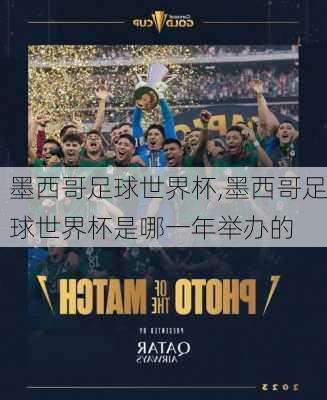 墨西哥足球世界杯,墨西哥足球世界杯是哪一年举办的
