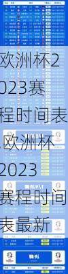 欧洲杯2023赛程时间表,欧洲杯2023赛程时间表最新