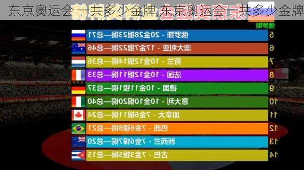 东京奥运会 一共多少金牌,东京奥运会一共多少金牌