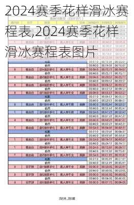 2024赛季花样滑冰赛程表,2024赛季花样滑冰赛程表图片