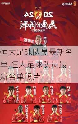 恒大足球队员最新名单,恒大足球队员最新名单照片