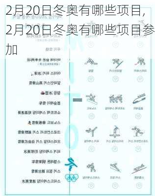 2月20日冬奥有哪些项目,2月20日冬奥有哪些项目参加