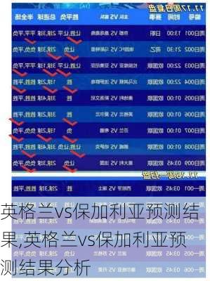 英格兰vs保加利亚预测结果,英格兰vs保加利亚预测结果分析