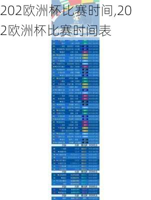 202欧洲杯比赛时间,202欧洲杯比赛时间表