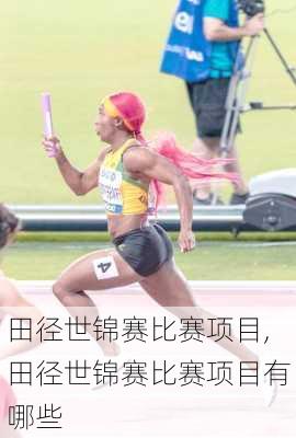 田径世锦赛比赛项目,田径世锦赛比赛项目有哪些
