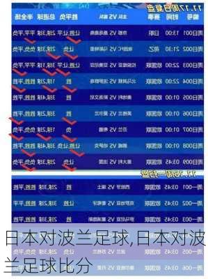 日本对波兰足球,日本对波兰足球比分