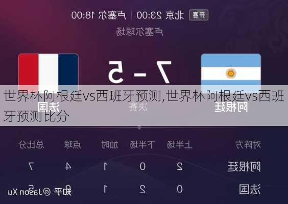 世界杯阿根廷vs西班牙预测,世界杯阿根廷vs西班牙预测比分
