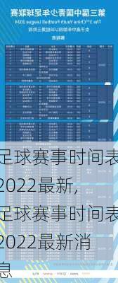 足球赛事时间表2022最新,足球赛事时间表2022最新消息