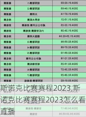 斯诺克比赛赛程2023,斯诺克比赛赛程2023怎么看直播