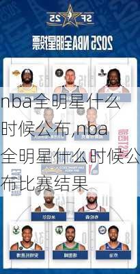 nba全明星什么时候公布,nba全明星什么时候公布比赛结果