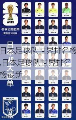 日本足球队世界排名榜,日本足球队世界排名榜最新