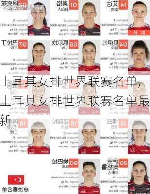 土耳其女排世界联赛名单,土耳其女排世界联赛名单最新