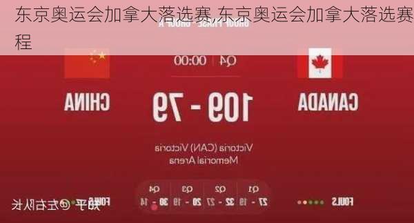 东京奥运会加拿大落选赛,东京奥运会加拿大落选赛程