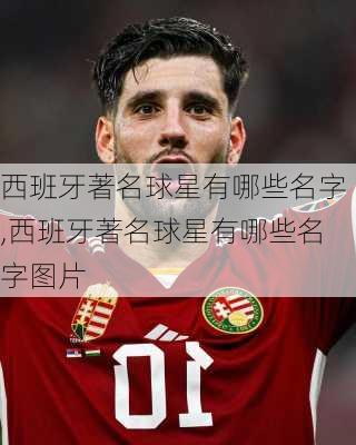 西班牙著名球星有哪些名字,西班牙著名球星有哪些名字图片