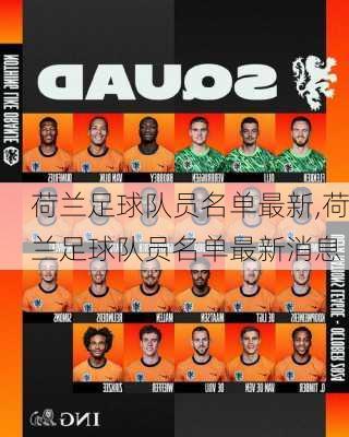 荷兰足球队员名单最新,荷兰足球队员名单最新消息