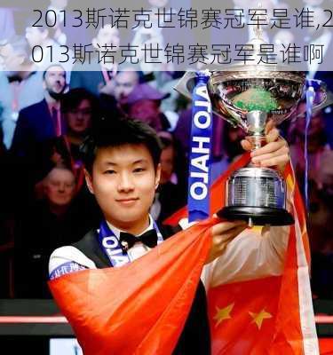 2013斯诺克世锦赛冠军是谁,2013斯诺克世锦赛冠军是谁啊