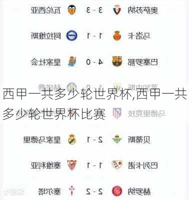 西甲一共多少轮世界杯,西甲一共多少轮世界杯比赛