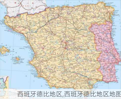 西班牙德比地区,西班牙德比地区地图