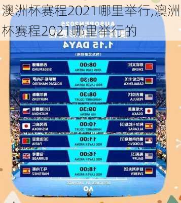 澳洲杯赛程2021哪里举行,澳洲杯赛程2021哪里举行的