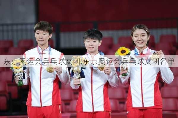东京奥运会乒乓球女团,东京奥运会乒乓球女团名单