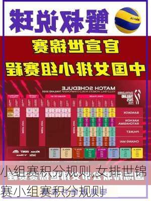 小组赛积分规则,女排世锦赛小组赛积分规则