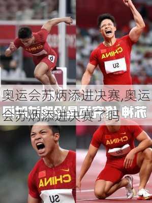 奥运会苏炳添进决赛,奥运会苏炳添进决赛了吗
