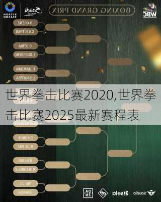 世界拳击比赛2020,世界拳击比赛2025最新赛程表