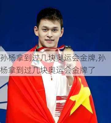 孙杨拿到过几块奥运会金牌,孙杨拿到过几块奥运会金牌了