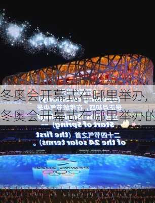 冬奥会开幕式在哪里举办,冬奥会开幕式在哪里举办的